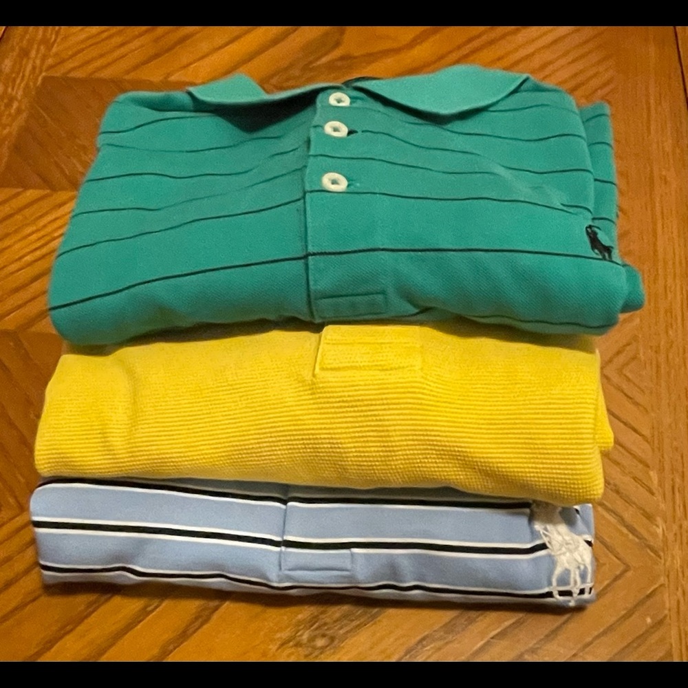 3 mens Polo Ralph Lauren short-sleeved golf shirts